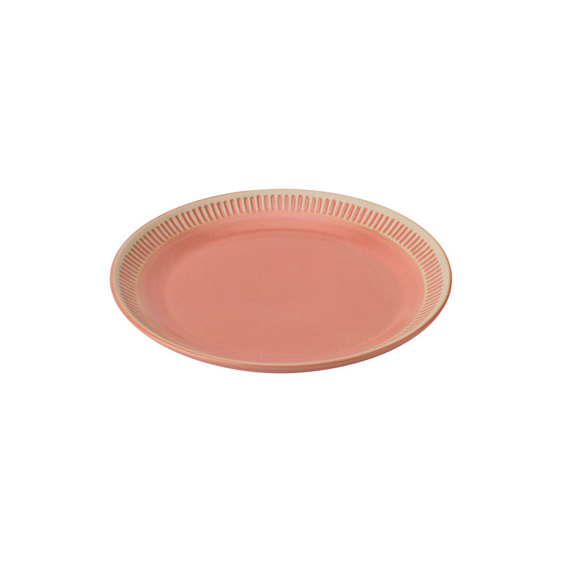 Knabstrup dinner plate, dinner plate, stoneware, dark gray, 19cm, White / opaline