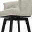 Ensemble de 3 tabourets pivotants avec siège rembourré et structure en métal-114649056