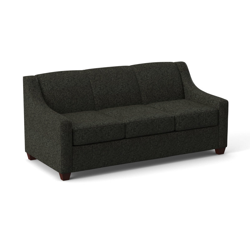 Phillips 76" Sofa Bed with Reversible Cushions, Dorset Charcoal, Empire Mahogany, Innerspring