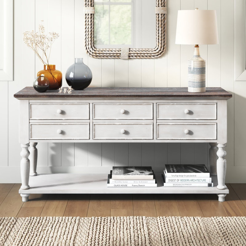 Barrette 60'' Console Table, Cream