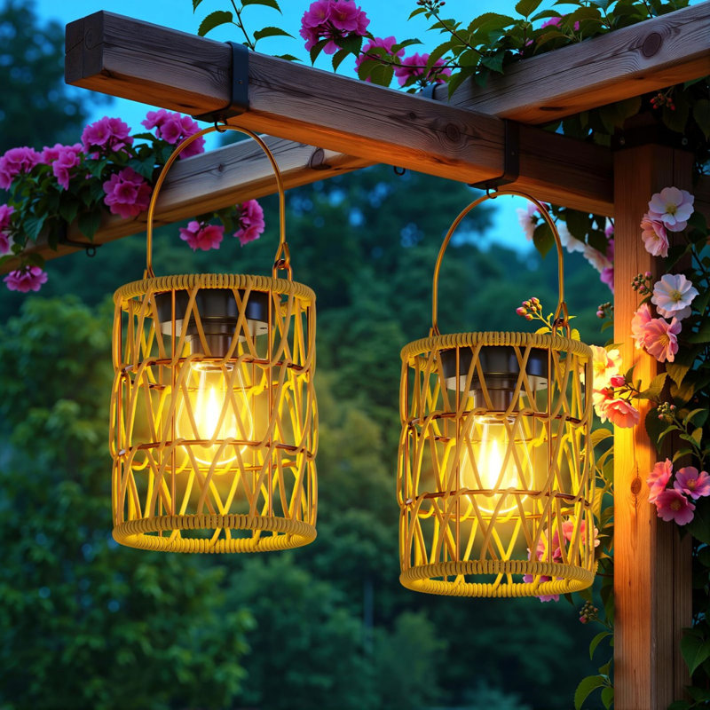 Lanternes solaires suspendues extérieures imperméables