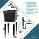 17.75 In. X 23.25 In. Freestanding Space Saver Utility Sink Pull-Out Faucet, Soap Dispenser