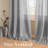Linen Blended Textured Semi-Sheer Grommet Curtains - 37"/52" Widths Semi-Private & Light-Filtering Linen-Style Panels for Bedroom -299404364-299404342