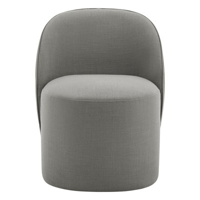 Lola Upholstered Side Chair with Swivel Casters