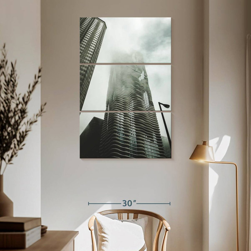 Lilie Chicago Skyscraper, 65" H x 42" W