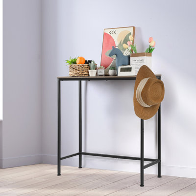 Entryway Console Table, Narrow Sofa Table Industrial Hallway Table