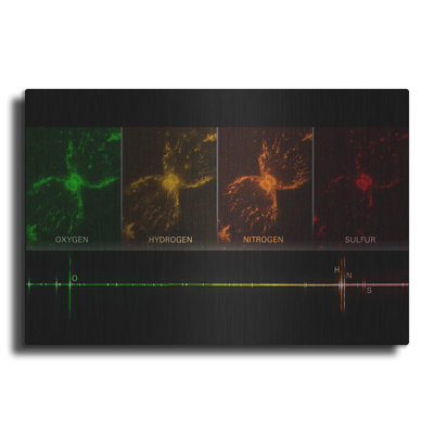  'Southern Crab Nebula' by NASA's Hubble Space Telescope Metal Wall Art