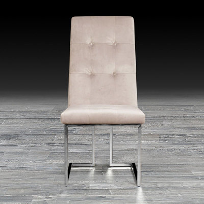 19'' H Velvet Upholstered Side Chair