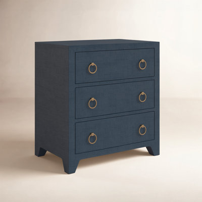 Cleo 3-Drawer Raffia Dresser