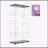 Versatile Two-Door Glass Display Cabinet with Multiple Features