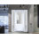 Porte d'entrée extérieure prémontée en PVC-U, verre dépoli, Manux 8422 Blanc Soie, 2 fenêtres latérales, portes pour bureaux, commerces et habitations, entrée, patio, garage - L 16+36+16 x H 80 - Ouverture à droite vers l'intérieur