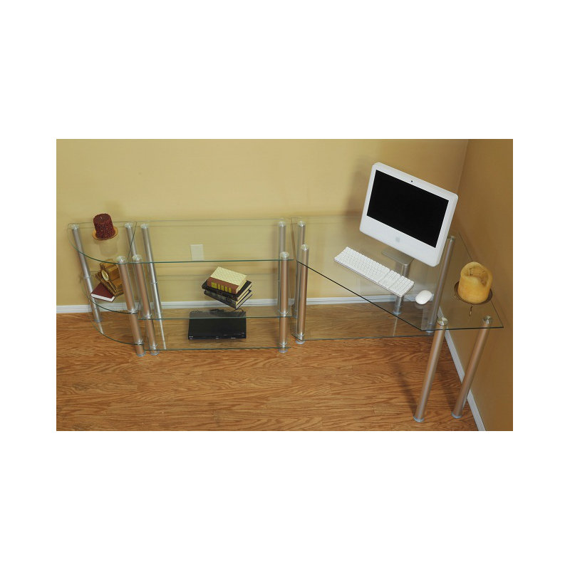 Bureau d'ordinateur en coin