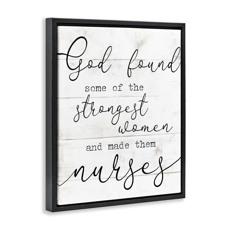 «Strong Women Nurses» par Daphne Polselli ygg-224, Cadre flottant noir de jais, H 21 po x l 17 po
