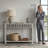 Chul 43.3" Traditional Console Table With Curved Edge Top 43.3" Traditional Console Table With Open Shelf-1855846595