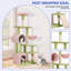 Flower-Style Cat Tree Tower with Detachable Perch