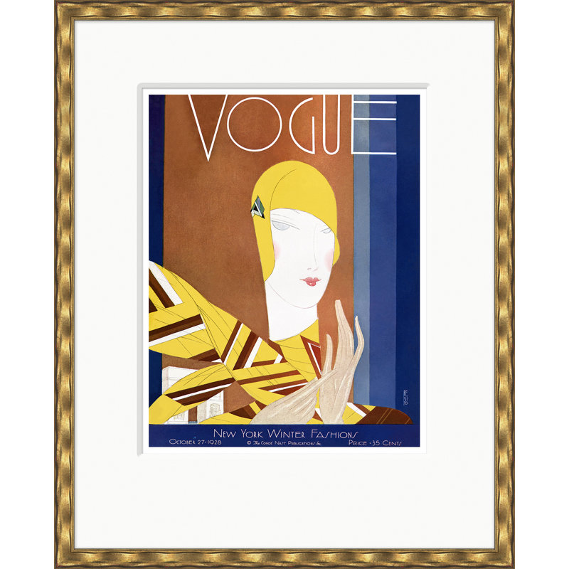 Vogue, NY Winter Fashion, Eduardo Garcia Benito, 27 octobre 1928, Doré