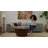 31.5" Round Coffee Table with Storage, Fluted Wood Pedestal Coffee Table-1299988435