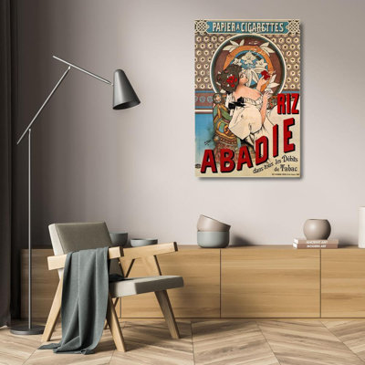 Mucha, galerie d'art d'Alphonse, affiche publicitaire Riz Abadie - papier à rouler 58776