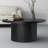Ansel Black Solid Wood Coffee Table Round-1666859694-1666886481