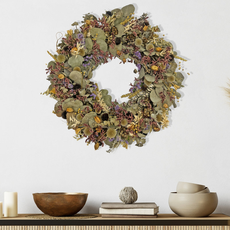 20" Preserved Spring Eucalyptus Mix Wreath