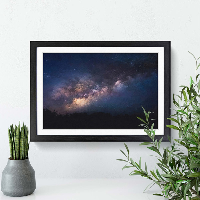 Universe in Abstract Vol.41 in Abstract - Picture Frame Graphic Art Print, 62cm H x 87cm W x 2cm D, Black Framed