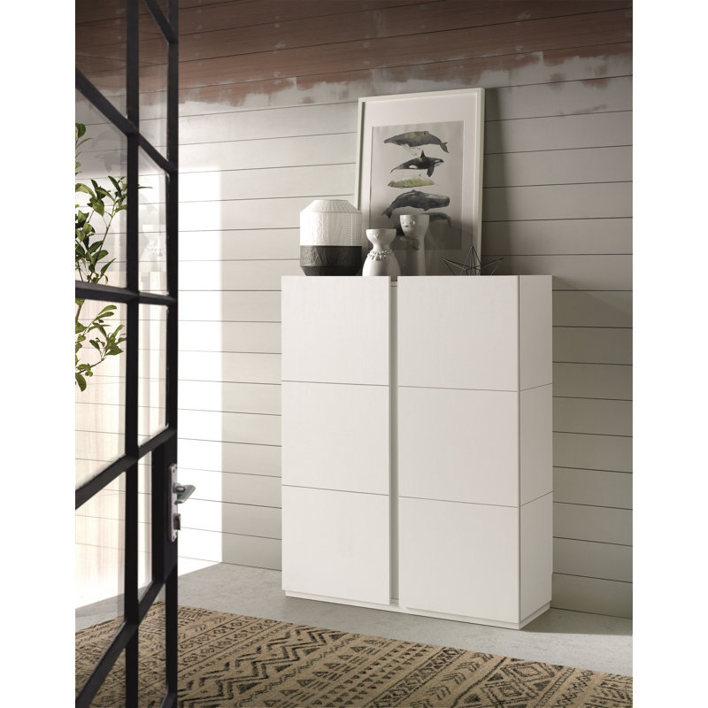 24 Pair Shoe Storage Cabinet, White