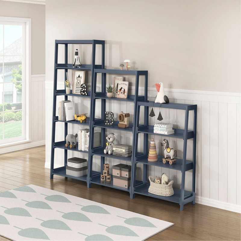 Support pour présentoir 1 pièce Modern Modern, (5 tablettes) H 67 po x l 30,5 po x P 14 po, Marine