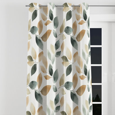 Rideaux en velours floral avec œillets Bonnel - 1 panneau