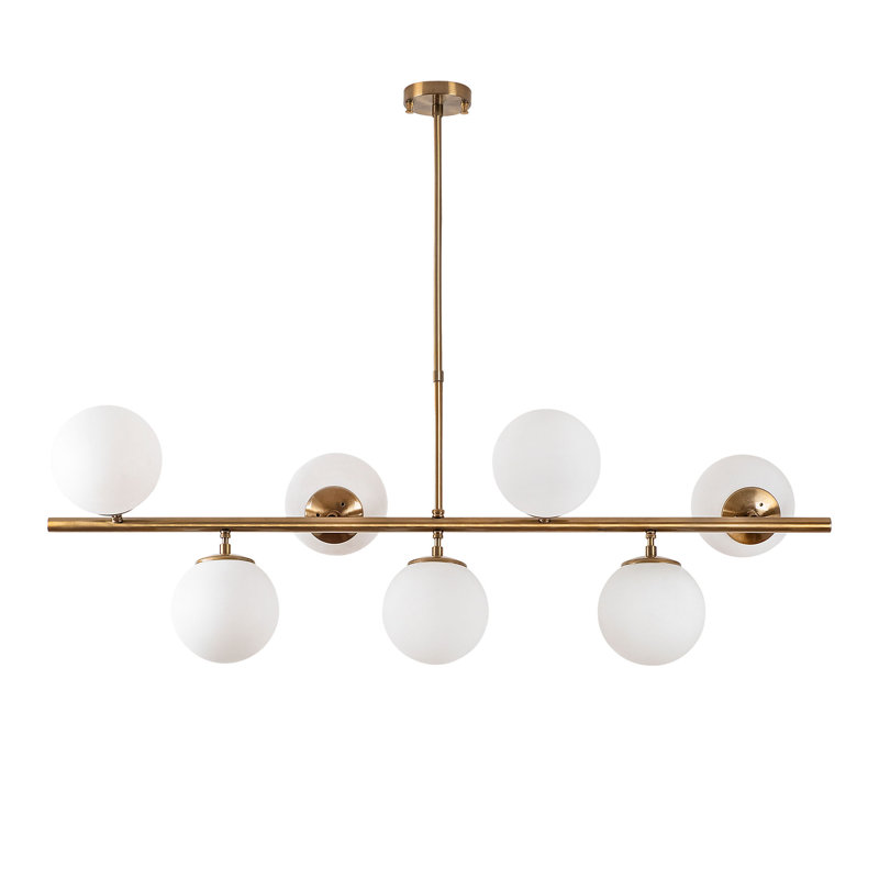 Lustre carré / rectangulaire Spoutnik à 6 lumières Swayzi