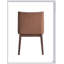 Ensemble de chaises d'appoint en velours brun et velours brun Ginny, finition noyer, confortable et élégant pour un usage domestique