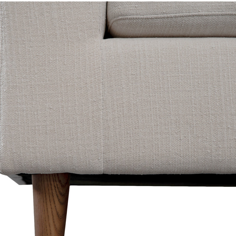 Canapé modulaire Alania, Chenille Crypton® beige, Orienté à droite