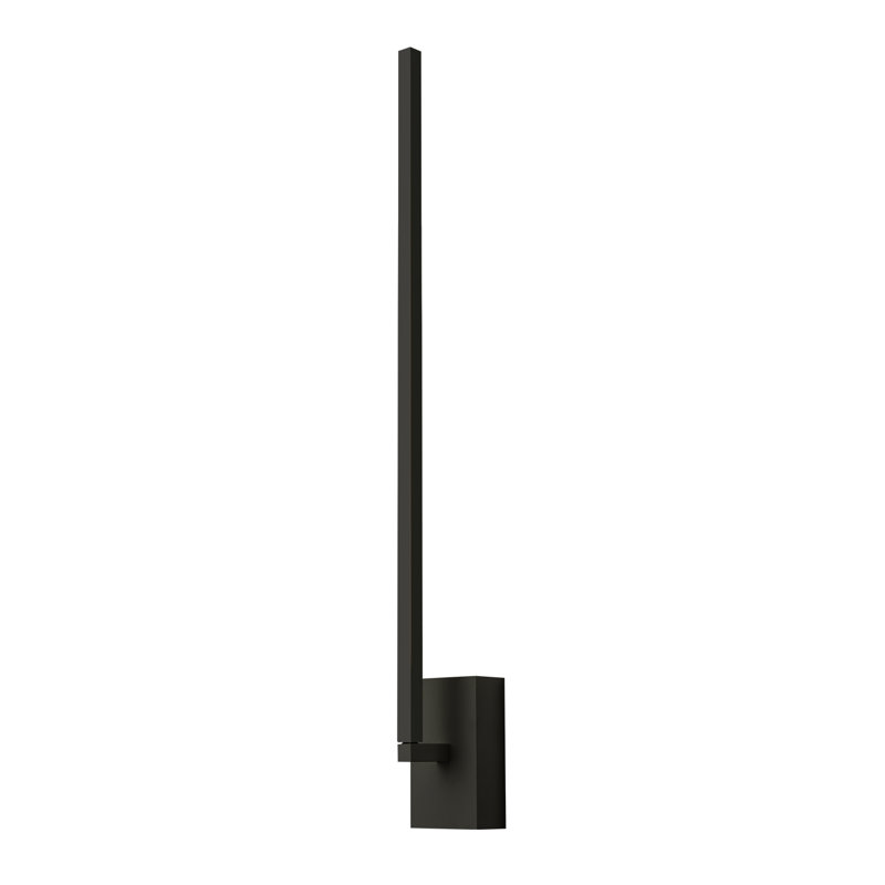 Pandora LED Armed Sconce, Black, 28" H x 4.625" W x 3.875" D