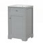 Meuble-lavabo de salle de bain durable avec lavabo, porte à fermeture douce et grand espace de rangement pour les salles de bain modernes-121449962