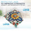 Carreau de mosaïque en vinyle 12 po x 12 po (ensemble de 24)