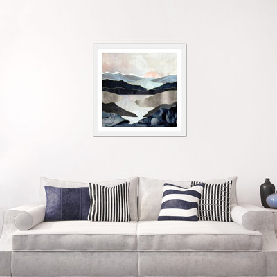 Blue Mountain Lake - Graphic Art Print