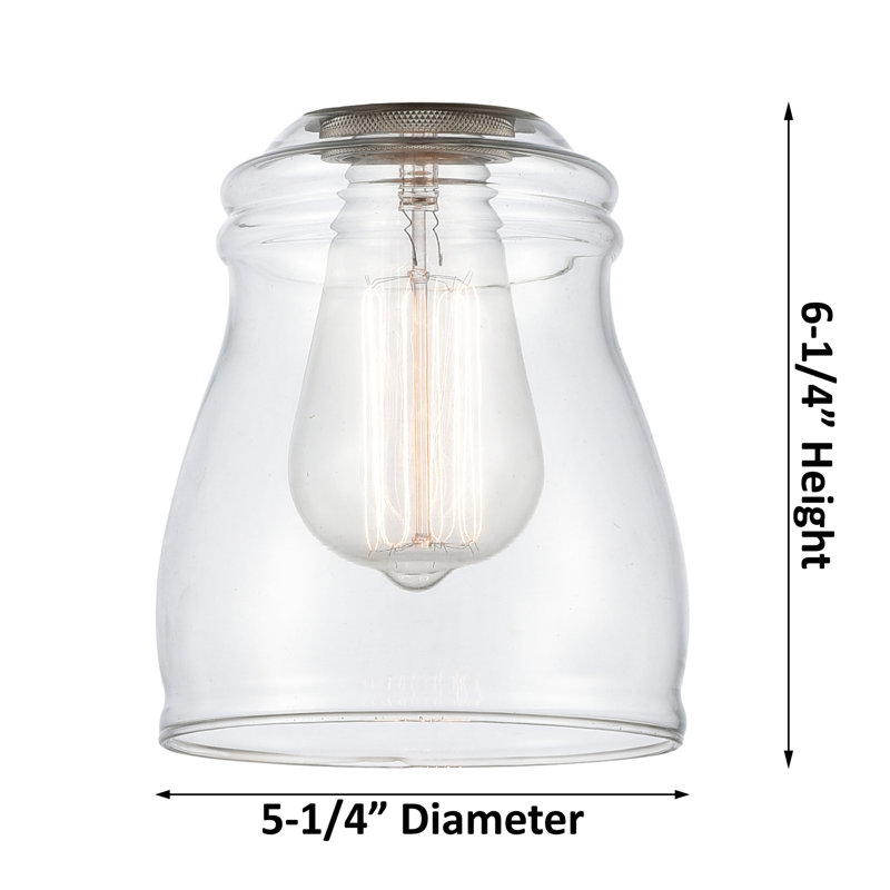 Mccarver 2 - Light Dimmable Vanity Light, 60 Watt Vintage Incandescent Bulb, Clear, Brushed Brass