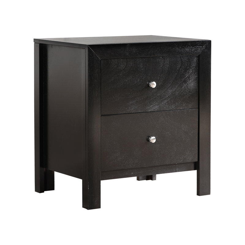 Table de chevet élégante au design chic, Noir