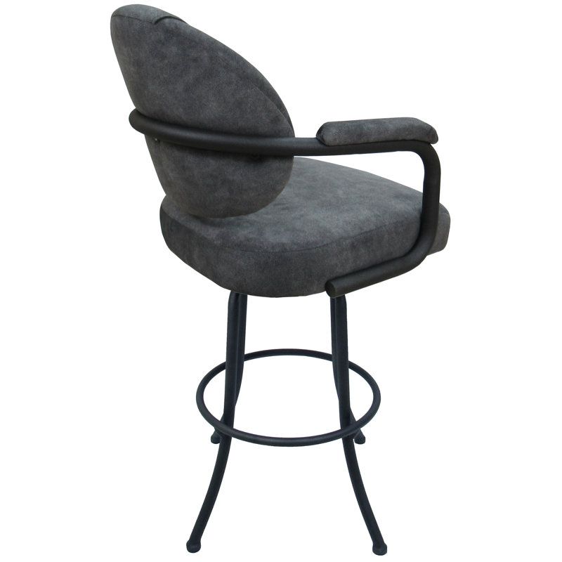 Tabouret pivotant 30 po Vianay, Gris anthracite Outlier, gris