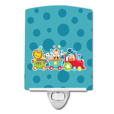 Circus Train Ceramic Night Light