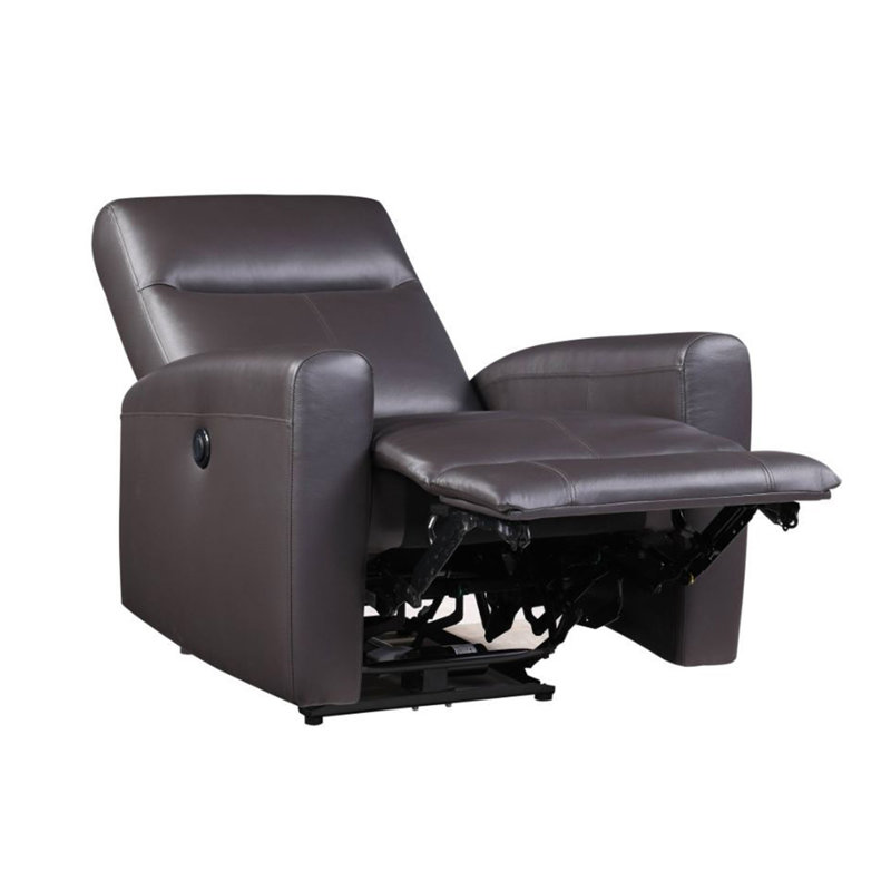 Top Grain Leather Upholstered Power Motion Reclining