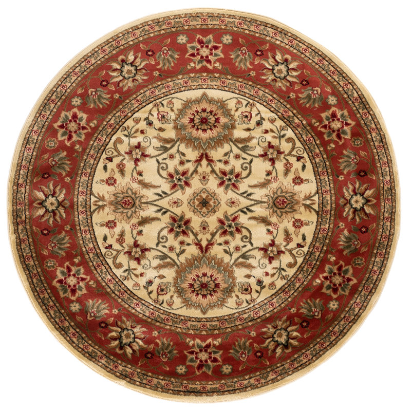 Tapis oriental Klose Performance, Ivory/Rust, Rond 8 pi
