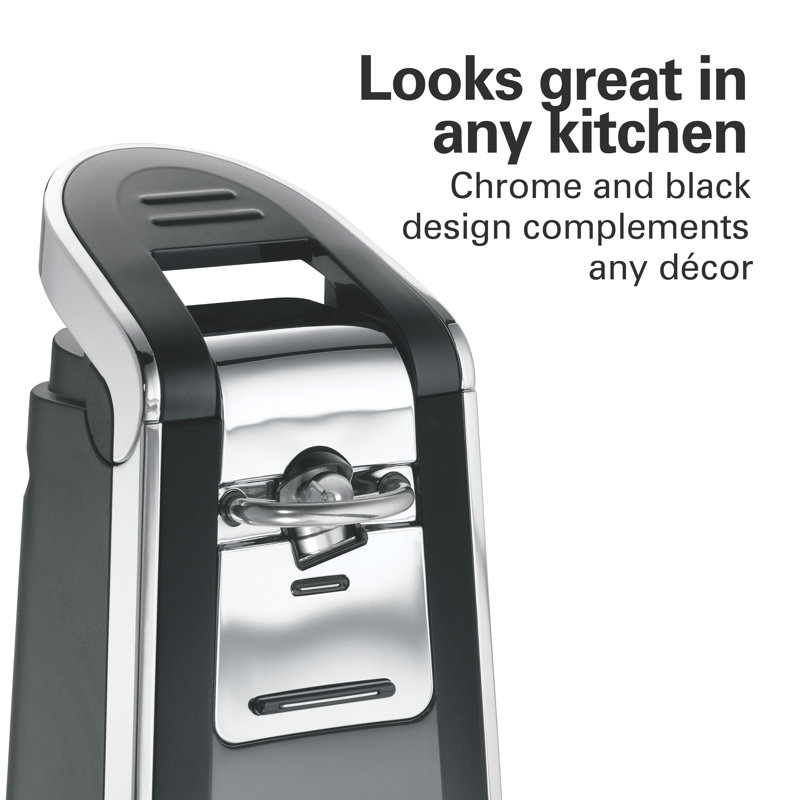 Hamilton Beach SmoothTouch Electric Automatic Can Opener with Easy Push Down Lever, Eliminates Sharp Edges, Opens All Standard-Size and Pop-Top Cans, Extra Tall