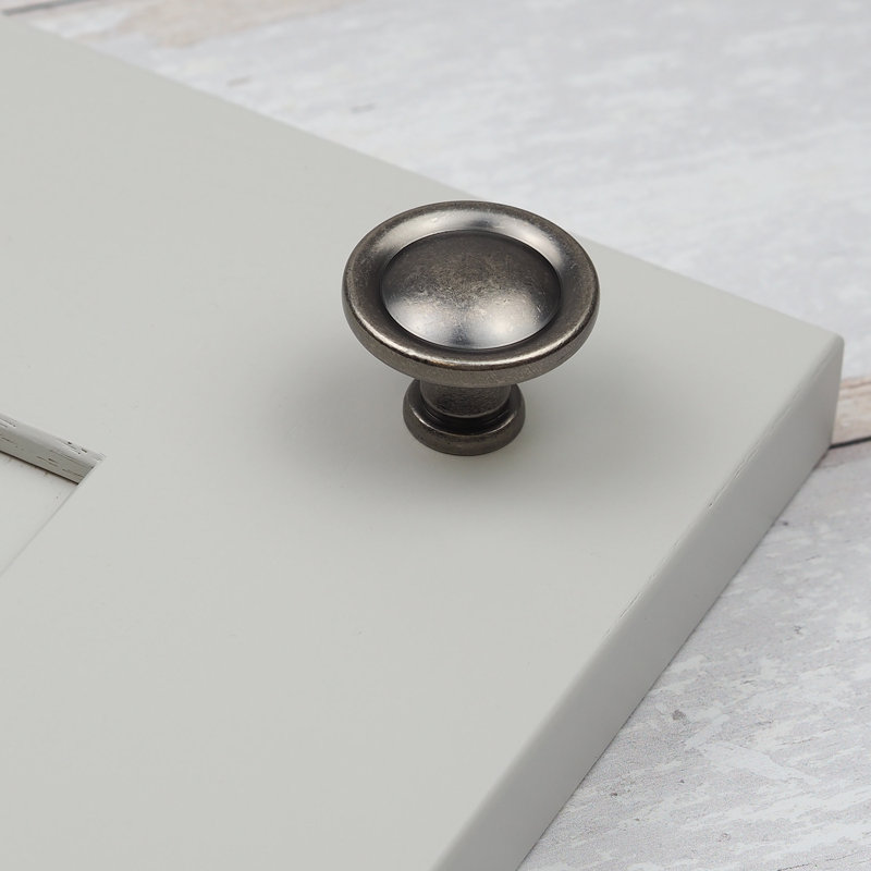 160mm Antique Pewter Handle, 31mm Knob