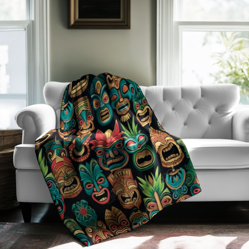 Island Treasures - 1 pièce Sherpa Premium, L 50 po x L 60 po