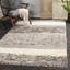 Tapis crème / gris / brun en laine tissé à plat à la main Catalina-1053477877
