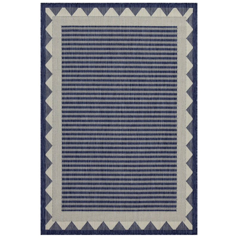 Sunshine Indoor/Outdoor Area Rug, Blue, Rectangle 7'10" x 10'3"