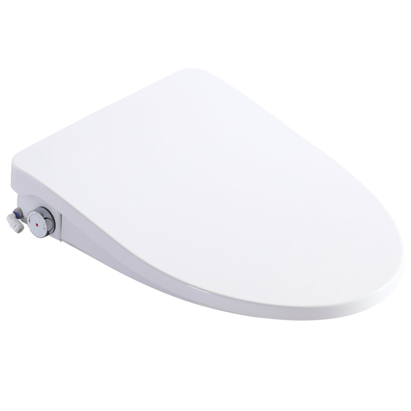 Bidet intelligent avec bouton latéral - température du siège réglable, réglage de l'eau, autonettoyage de la buse, options de lavage multiples, affichage numérique et configuration de nuit dans la salle de bain pour