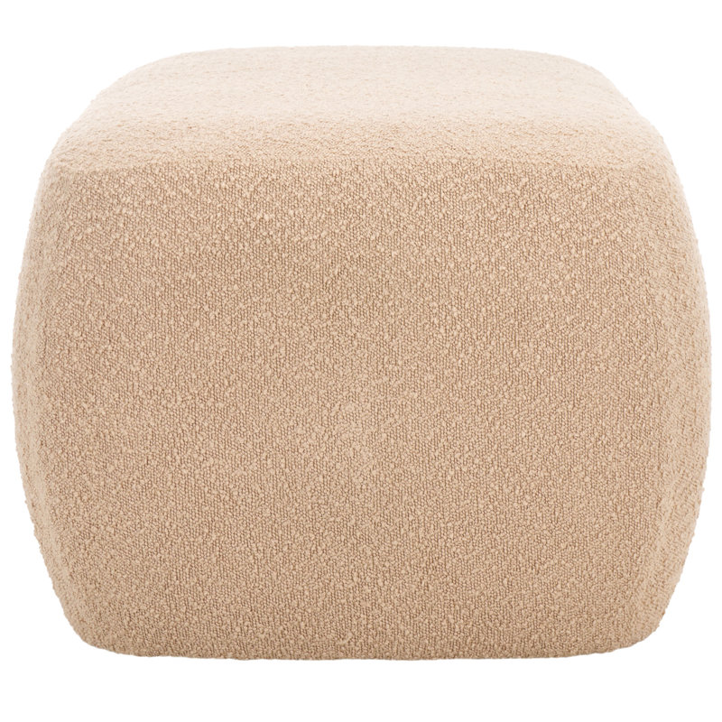  50" Wide Rectangle Ottoman, Tan Boucle