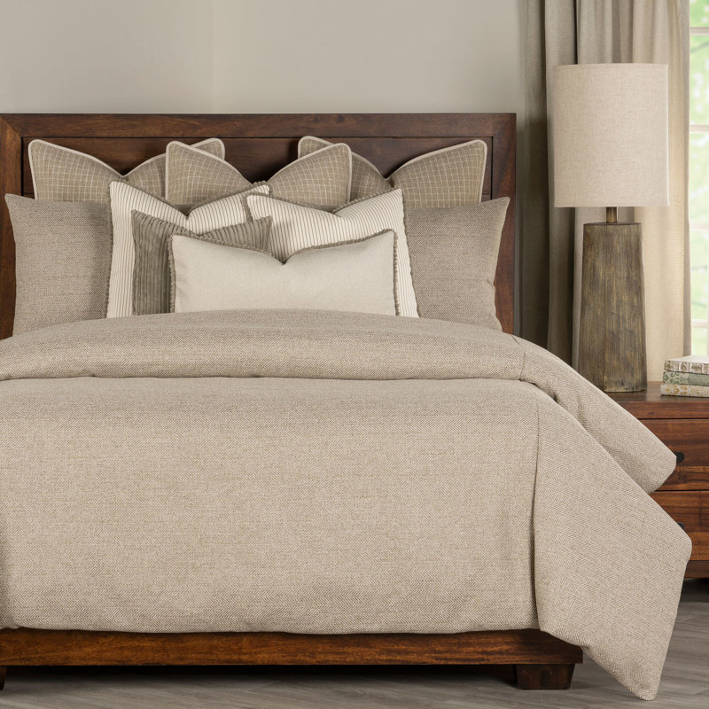 Adventure Tweed Duvet Cover & Insert Set, Brown, Twin Duvet Cover & Insert +1 Sham +2 Pillows
