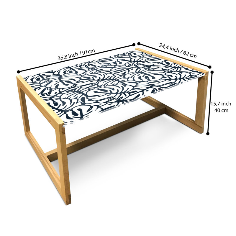 Hidajet Sled Coffee Table, 40cm H x 91cm W x 62cm D